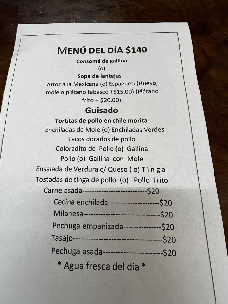 RESTAURANTE LA OAXAQUEÑA Menu - Image 2