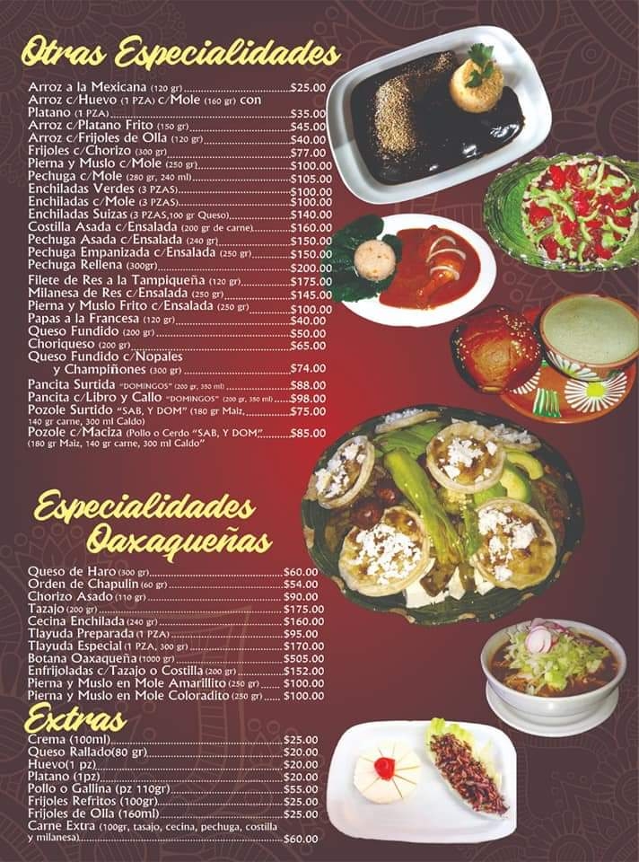 RESTAURANTE LA OAXAQUEÑA Menu - Image 5