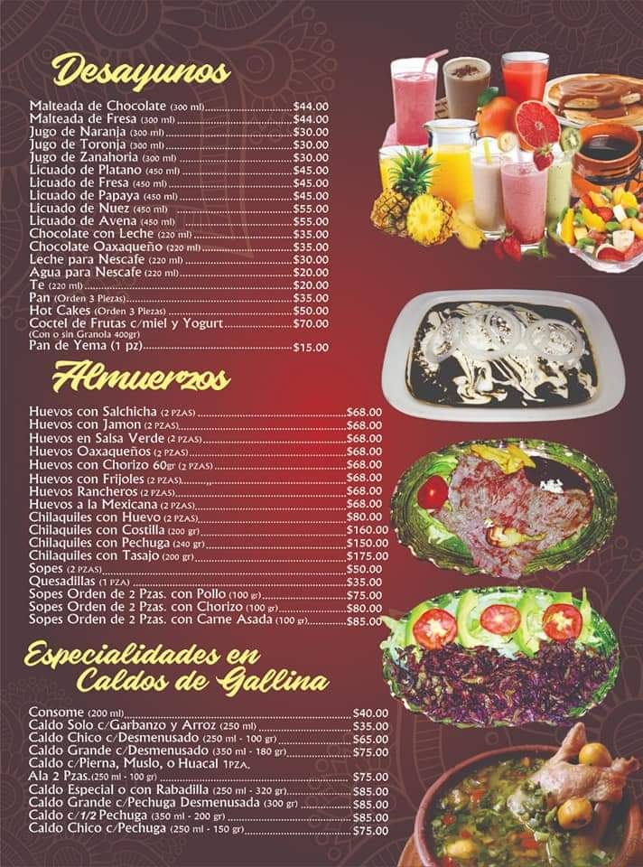 RESTAURANTE LA OAXAQUEÑA Menu - Image 6